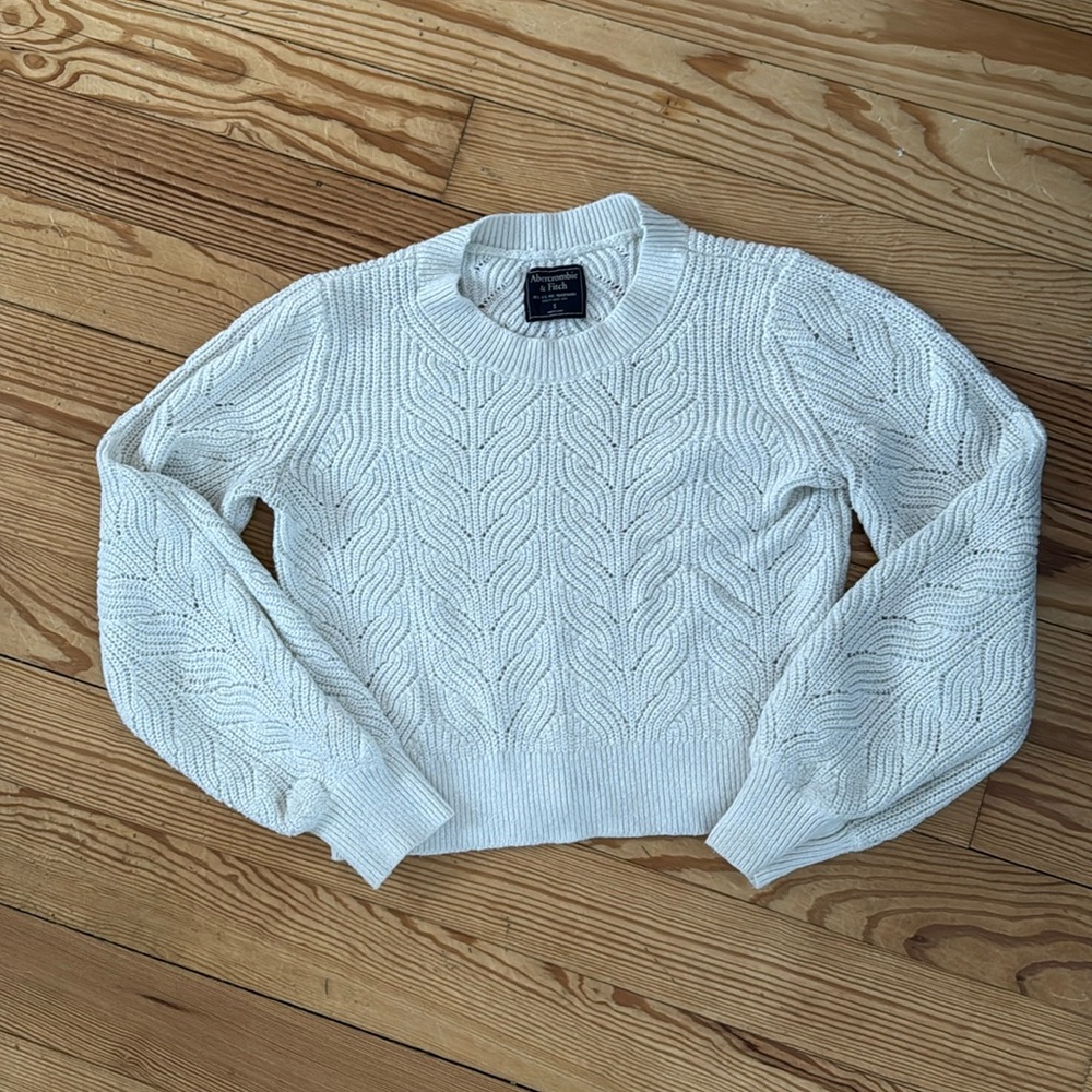 Abercrombie white sweater